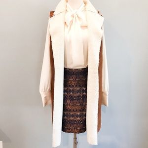 Massimo Dutti Jacquard Mini Skirt